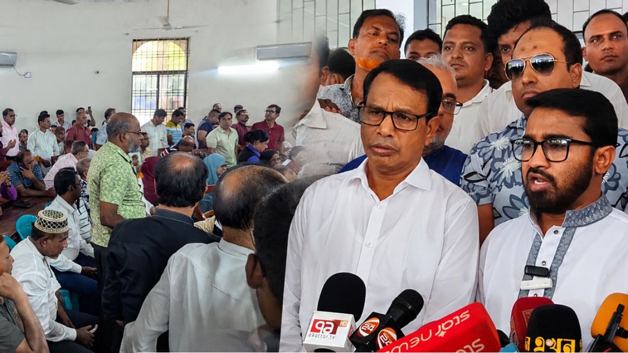 ঝিনাইদহে রাজনৈতিক নেতৃবৃন্দ, সুধীজন ও সাংবাদিকদের সঙ্গে রাশেদ খাঁনের মতবিনিময় সভা