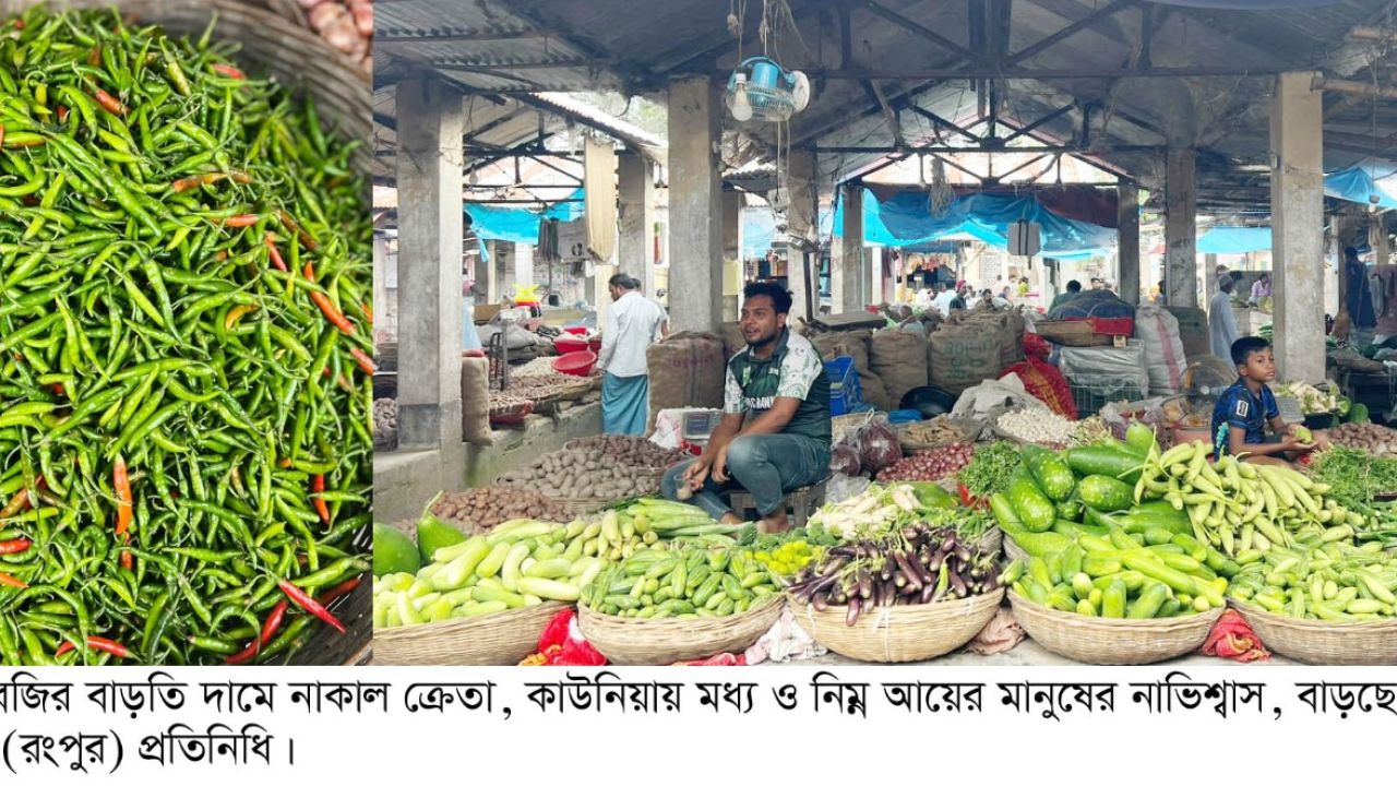 সবজির বাজারে আগুন, চাপে নিম্ন ও মধ্যবিত্ত